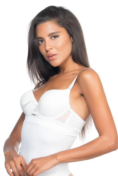 Beyaz Emay 2024 Ergonomik Bel Korse - Resim 4