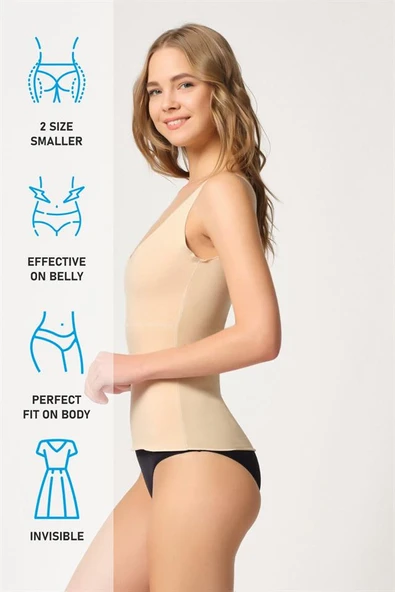 Ten Emay 2815 Double Cotton Korse Atlet - Resim 7