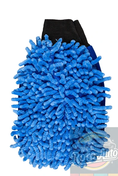 Roro Auto Munzur Mikrofiber Araç Yıkama Eldiveni Mavi - 2