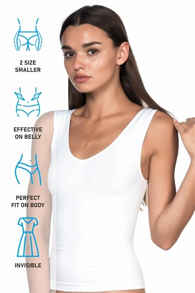 Beyaz Emay 5012 Atlet Korse - Resim 7