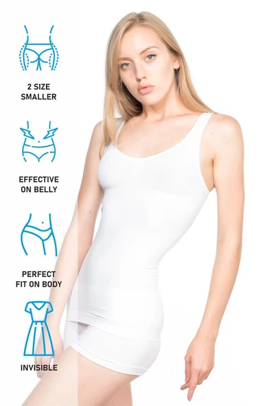 Beyaz Emay 5010 Korse Atlet Korse - Resim 7