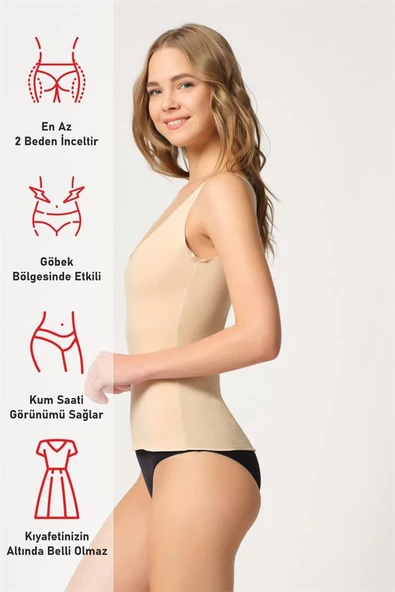 Ten Emay 2815 Double Cotton Korse Atlet - Resim 4