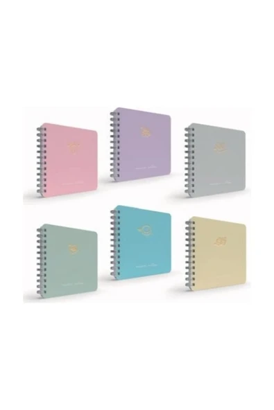 Gıpta Micro Notes Spiralli Sert Kapak Not Defteri 16x16cm 100 Yaprak Çizgili - 1