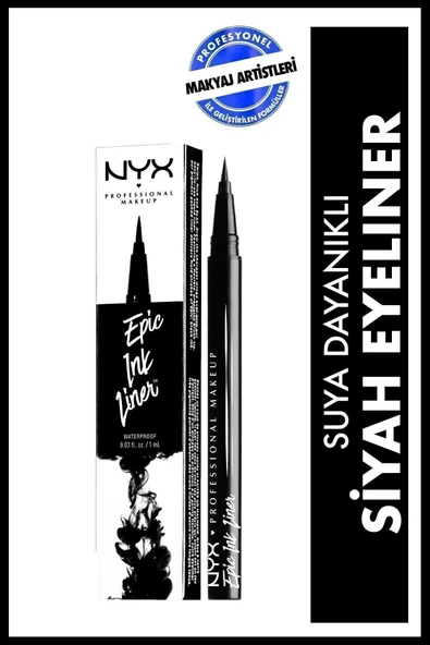 NYX Professional Makeup Siyah Eyeliner - Epic Ink Liner