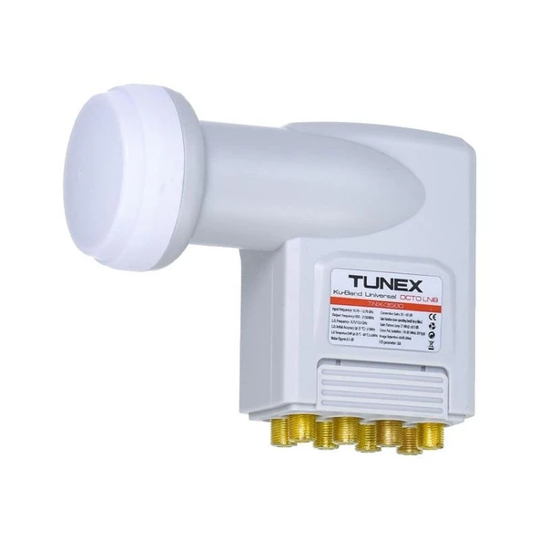 Tunex 8 Daire Çıkışlı Uydu Yayını Lnb Sekizli Elembi-Full HD 4K Uyumlu - 2