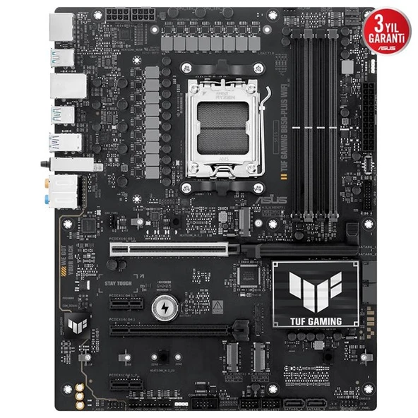 ASUS TUF GAMING B850-PLUS WIFI7 DDR5 HDMI-DP PCIE 5.0 AM5 ATX - Resim 4