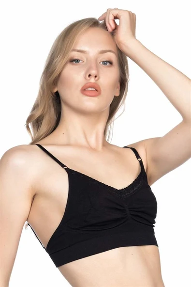 Siyah Emay 4035 Agraflı Minimizer Korse - Resim 3