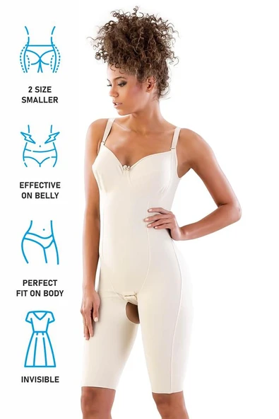 Ten Emay 2822 Balen Sütyenli Paçalı Boy Lazer Korse - Resim 6