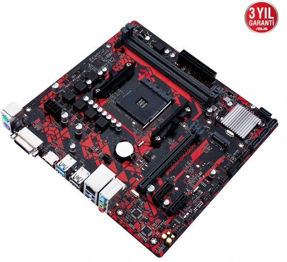 ASUS B450M DRAGON DDR4 4400(OC) DVI-D HDMI M.2 AM4 - 4