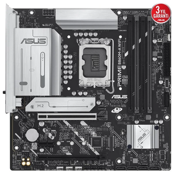 ASUS PRIME B860M-A WIFI7 DDR5 HDMI-DP PCIE 5.0 1851p mATX - 2
