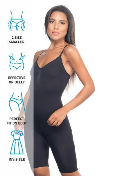 Siyah Emay 2011 Paçalı Boy Korse - Resim 7