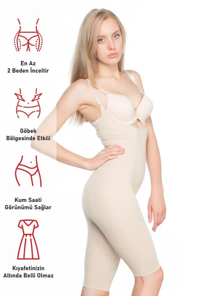 Ten Emay 2013  Göğsü Açık Paçalı Boy Korse - Resim 6