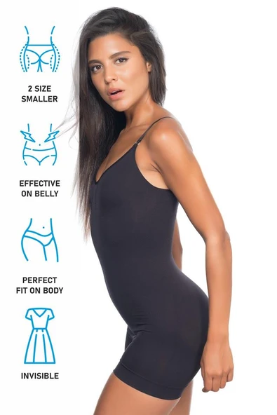 Siyah Emay 2059 Boxer Boy Korse - Resim 7