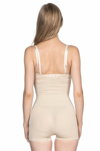 Ten Emay 2058 Göğsü Açık Kısa Paça Boy Korse - Resim 5