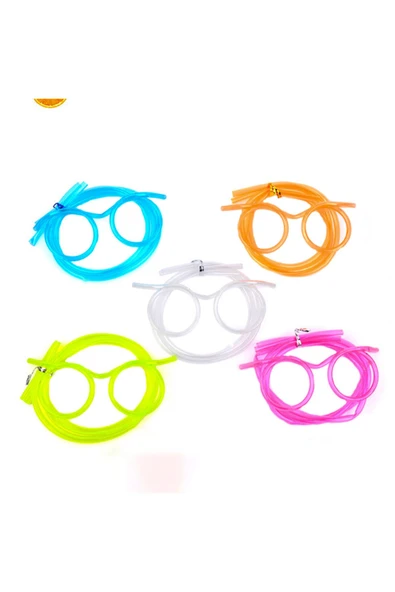 Pipetli Parti Gözlüğü - Çocuk ve Yetişkin Bıyıklı Pipet Gözlük - 9