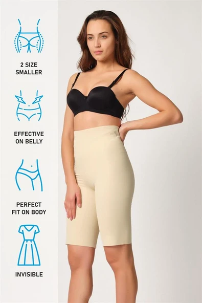 Ten Emay 2923 Yüksek Bel Karyokalı Paçalı Lazer Korse - Resim 7