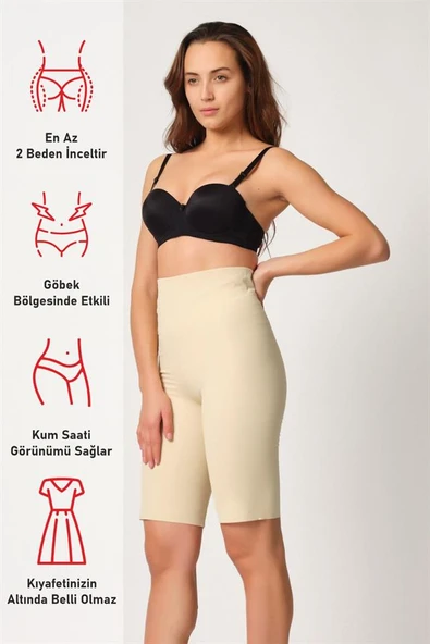 Ten Emay 2923 Yüksek Bel Karyokalı Paçalı Lazer Korse - Resim 6