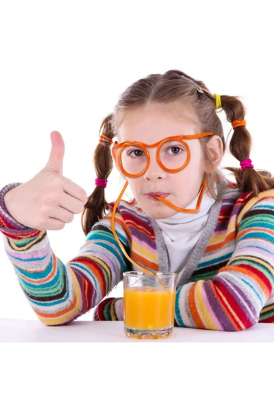 Pipetli Parti Gözlüğü - Çocuk ve Yetişkin Bıyıklı Pipet Gözlük - 7