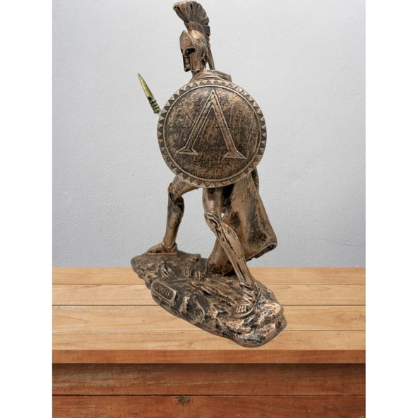 Leonidas  Biblo 20 Cm Mitolojik Kahraman Heykel Dekor Hediyelik Eşya - 3