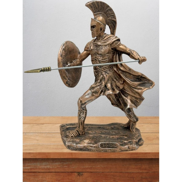 Akhilleus Biblo 19 Cm Mitolojik Kahraman Heykel Dekor Hediyelik Eşya