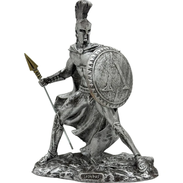 Leonidas  Biblo 20 Cm Mitolojik Kahraman Heykel Dekor Hediyelik Eşya - 5