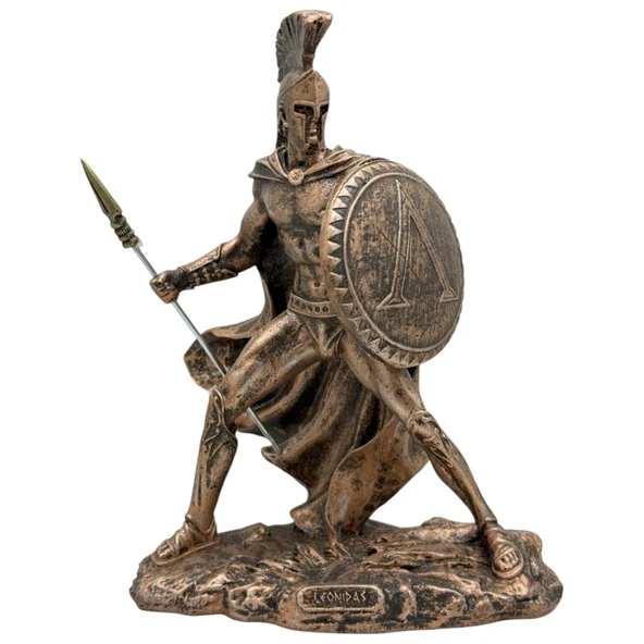 Leonidas  Biblo 20 Cm Mitolojik Kahraman Heykel Dekor Hediyelik Eşya - 5