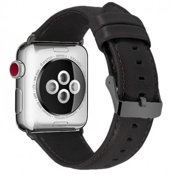 Apple Watch Lüx Deri Kordon 38mm (Seri 2 3 4 5 6 SE) - 9