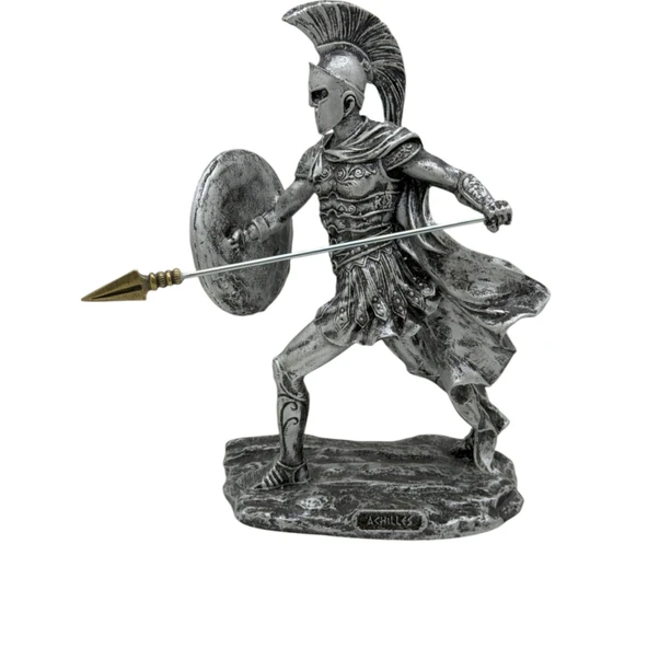 Akhilleus Biblo 19 Cm Mitolojik Kahraman Heykel Dekor Hediyelik Eşya - 5