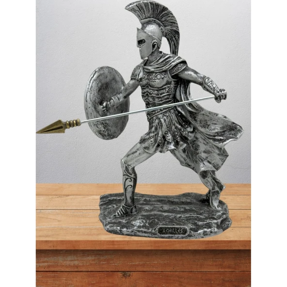 Akhilleus Biblo 19 Cm Mitolojik Kahraman Heykel Dekor Hediyelik Eşya