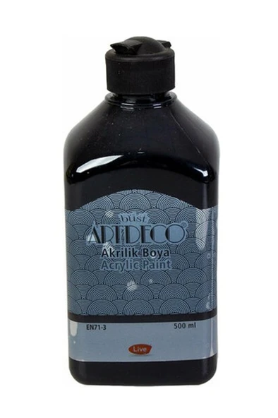 Artdeco Akrilik Boya 500 ML Siyah