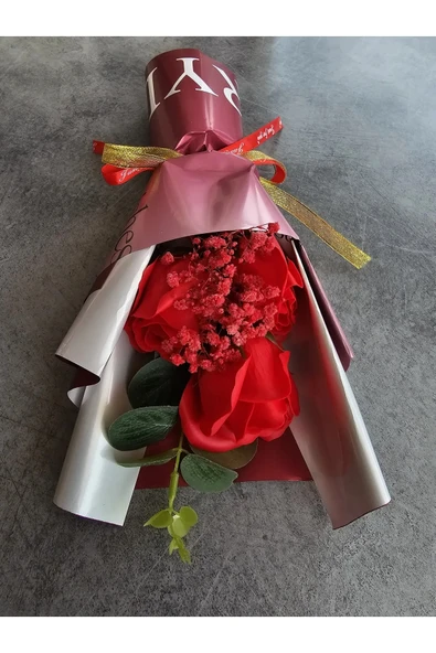Kirmizi Gül Hediyelik Kutulu Özel gun Buketi  Sevgililer GüNÜ - Resim 3
