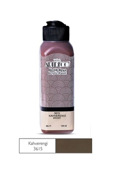 Artdeco Akrilik Boya 140 Ml Kahverengi