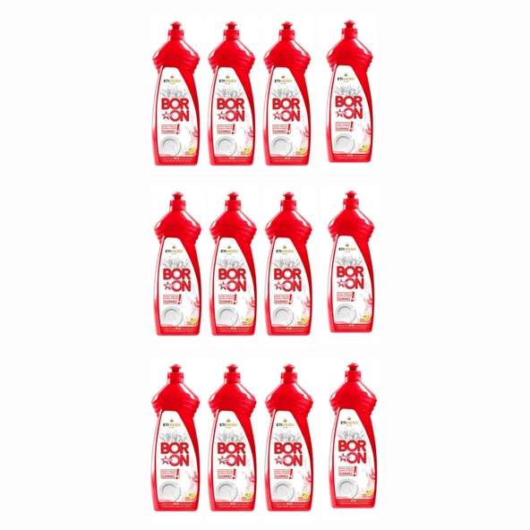 DOĞAL MİNERALLİ ELDE YIKAMA  BULAŞIK DETERJANI 12 ADET*820 ML