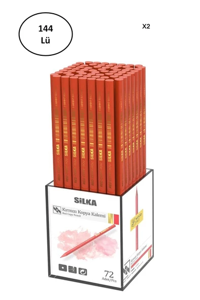 Silka Kırmızı Kopya Kalemi 144'lü