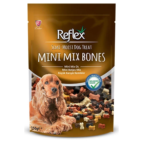 Reflex Semi Moist Küçük Karışık Kemik Yarı Yumuşak Köpek Ödülü 150 Gr ürün görseli