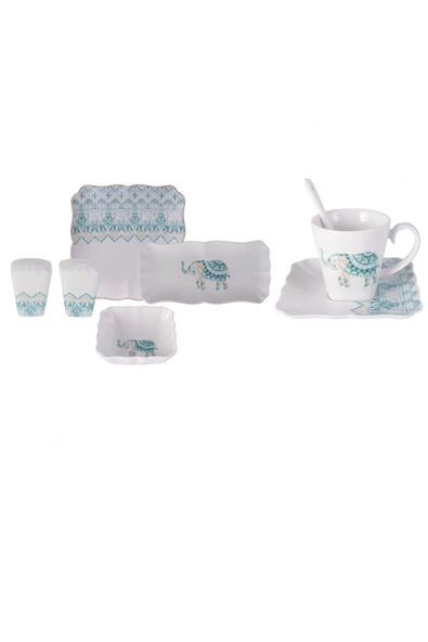 Marodisa Blue 32 Parça 6 Kişilik Porselen Kahvaltı/servis - 4