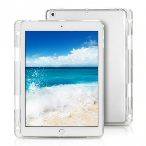 Apple iPad Pro 11 inç 2018 Kalem Bölmeli Silikon Tablet Kılıfı (A1980/A2013/A1934/A1979)