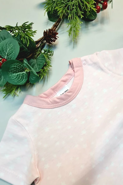 Bebek Yazlık Kısa Kol Şort Tek Parça Çıtçıtlı Tulum Zıbın Hediyelik - Resim 3