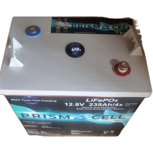 Prismacell Lifepo4 Akü 235A 235 Amper 12.8 Volt 3kWh Lityum Marin, Karavan, 12V Solar Akü Batarya - 4