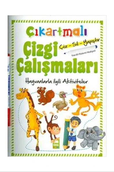 Çıkartmalı Çizgi Çalışmaları - Hayvanlar