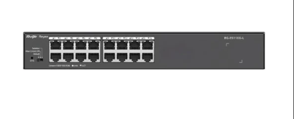 Ruijie Reyee RG-ES116G-L 16 Port 10-100-1000 Mbps Switch Metal Kasa