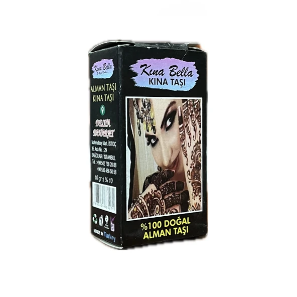 Kına Taşı % Doğal Alman Taşı İnce Öğütülmüş Toz 10 Gr.