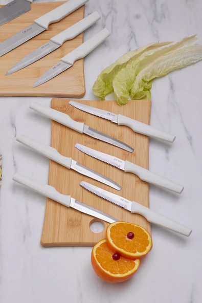 Dr.Inox Bundle 10 Parça Bıçak Seti Krem - 2