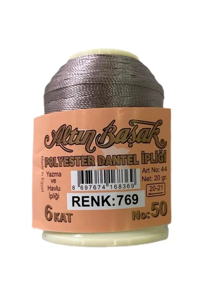 3 Adet Altınbaşak Oya ve Dantel İpi 20 gr - Royaleks - No: 769 - 3