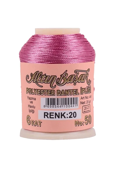 3 Adet Altınbaşak Oya ve Dantel İpi 20 gr - Royaleks - No: 020 - 3