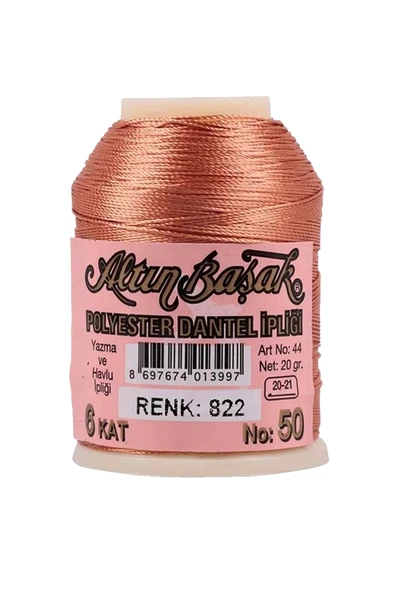 3 Adet Altınbaşak Oya ve Dantel İpi 20 gr - Royaleks - No: 822 - 3