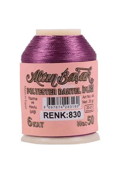 3 Adet Altınbaşak Oya ve Dantel İpi 20 gr - Royaleks - No: 830 - 3