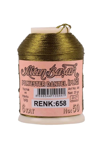 3 Adet Altınbaşak Oya ve Dantel İpi 20 gr - Royaleks - No: 548 - 830 - 658 - Resim 5