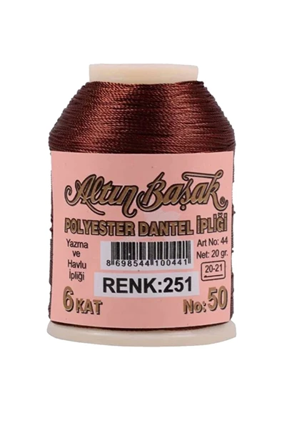 3 Adet Altınbaşak Oya ve Dantel İpi 20 gr - Royaleks - No: 251 - 440 - 455 - 3