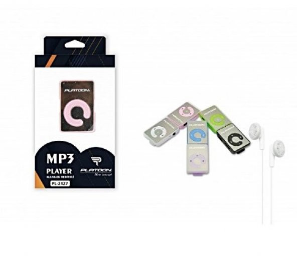 Mini Mp3 Çalar Player Micro Sd Hafıza Kartı Okuyuculu Usb Şarjlı Taşınabilir Müzik Kutusu + Kulaklı - 1